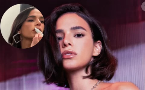 O segredo dos lábios de Bruna Marquezine: com apenas um item de beleza, atriz mantém a boca hidratada no frio – e a culpa é de Hailey Bieber!