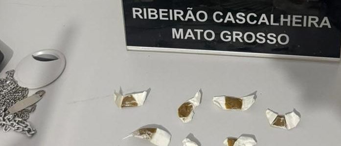 Traficante flagrado com porções de haxixe ice é preso pela Polícia Civil em Ribeirão Cascalheira