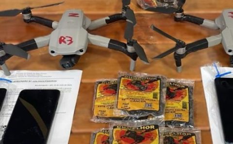 Polícia Penal já abateu 25 drones que tentaram entrar em perímetro da Penitenciária de Rondonópolis
