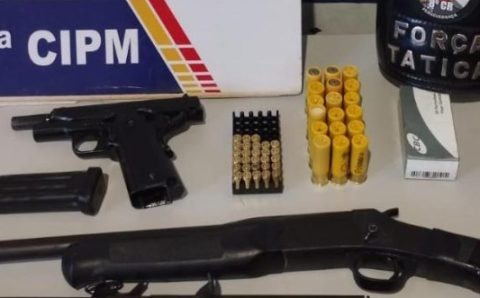 Força Tática apreende armas e munições em propriedade rural em Aripuanã