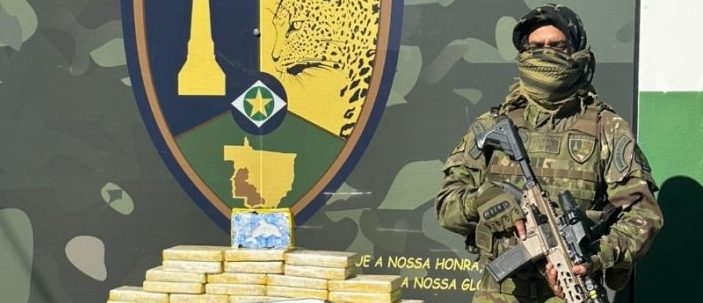 Gefron apreende 75 tabletes de entorpecentes e armas na zona rural de Cáceres