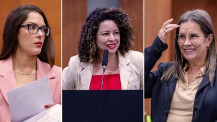 Em marco histórico, 3 deputadas assumem mandatos na Assembleia ao mesmo tempo