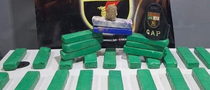 Polícia Militar apreende 30 quilos de maconha e prende dois faccionados em Várzea Grande