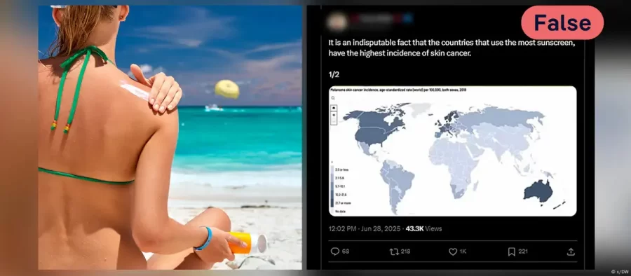 Fact check: Protetor solar eleva o risco de câncer de pele?