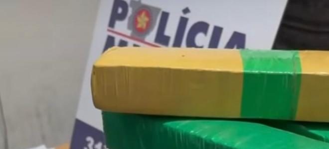 PM apreende 35 tabletes de drogas e prende dois faccionados em Colíder