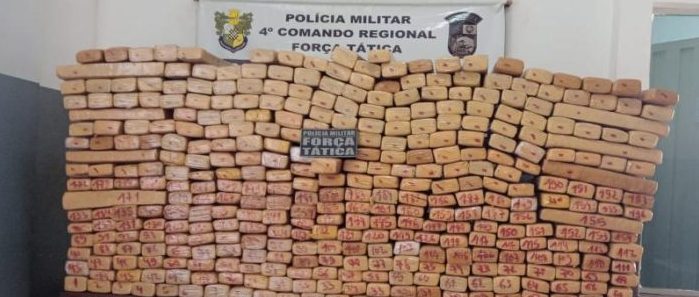Força Tática tira de circulação 391 tabletes de maconha em Rondonópolis; drogas apreendidas pesam cerca de 490 kg