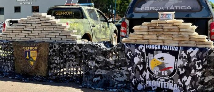 Ação integrada apreende mais de 100 tabletes de droga e facções criminosas levam prejuízo de R$ 1 milhão