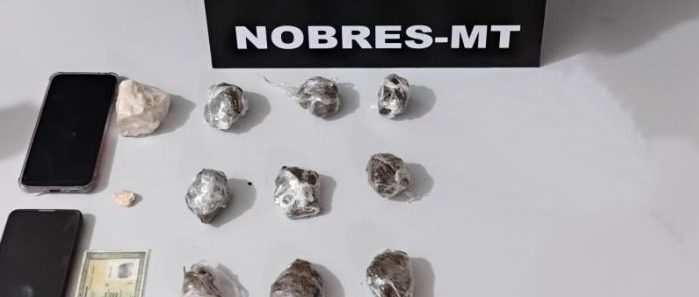 Polícia Civil desarticula ponto de venda de drogas em Nobres