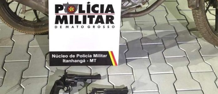 Polícia Militar conduz dois faccionados e apreende armas de fogo em Itanhangá