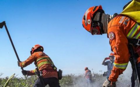 Bombeiros extinguem 4 incêndios florestais e combatem outros 5 neste sábado (2)