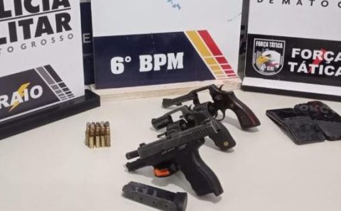 Polícia Militar prende três homens suspeitos de homicídio e recupera veículo roubado em Cáceres