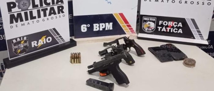 Polícia Militar prende três homens suspeitos de homicídio e recupera veículo roubado em Cáceres