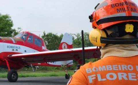 Bombeiros combatem 2 incêndios florestais nesta segunda-feira (4)