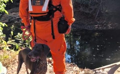 Corpo de Bombeiros localiza corpo de jovem desaparecido em rio na zona rural