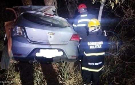 Grave acidente mobiliza equipe do Corpo de Bombeiros