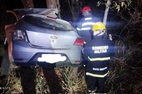 Grave acidente mobiliza equipe do Corpo de Bombeiros