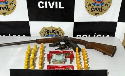 Polícia Civil apreende armas em carreta e prende caminhoneiro em Guarantã do Norte
