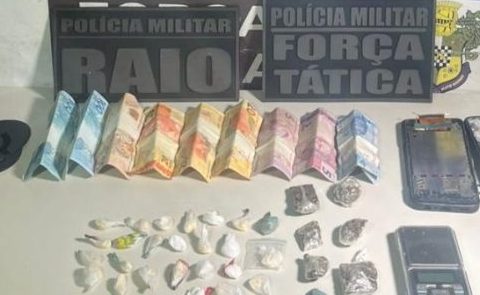 PM prende dupla por tráfico ilícito de drogas e identifica passagens criminais por homicídios