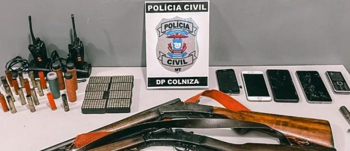 Polícia Civil prende dois homens e apreende armas e munições em Cotriguaçu