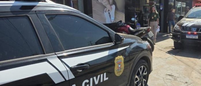 Polícia Civil apreende milhares de peças de roupas falsificadas em outlets de Cuiabá e Várzea Grande