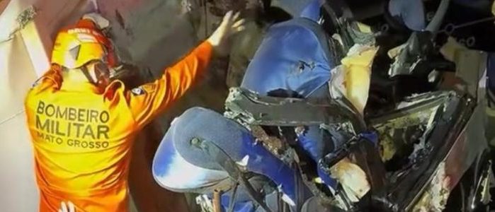 Trabalho do Corpo de Bombeiros durou mais de 3 horas em acidente na BR-163