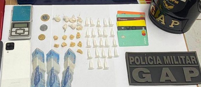 Integrante de facção é preso por tráfico de drogas durante operação da PM em Jaciara