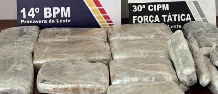 Polícia Militar prende homem com 8 quilos de maconha em Primavera do Leste
