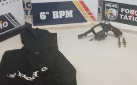 Polícia Militar prende homem e apreende adolescente faccionados suspeitos de homicídio em Cáceres