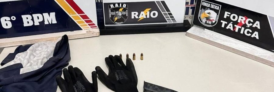 Polícia Militar prende homem faccionado com arma de fogo em Cáceres