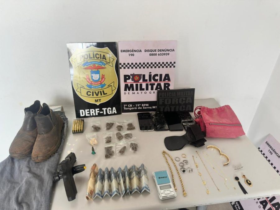 Ação conjunta prende homem faccionado suspeito por roubo com reféns em Tangará da Serra