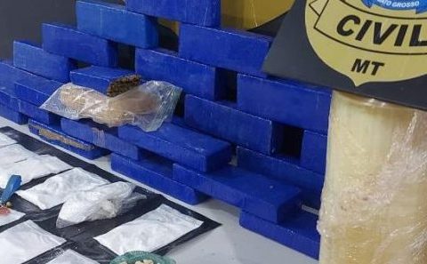 Polícia Civil apreende cerca de 40 quilos de drogas em Tangará da Serra