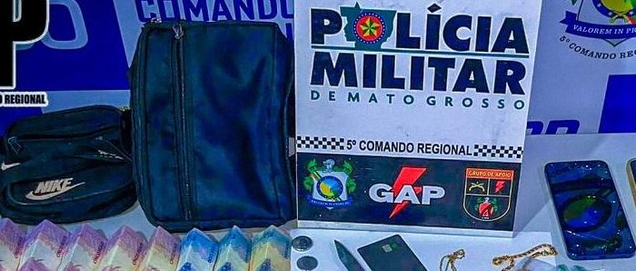 Três faccionados são presos em flagrante suspeitos por tráfico de drogas em Barra do Garças