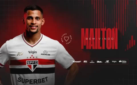 São Paulo anuncia a contratação do lateral direito Mailton
