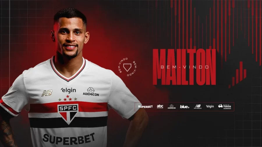 São Paulo anuncia a contratação do lateral direito Mailton