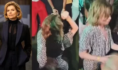 Odete Roitman na ‘boquinha da garrafa’! Debora Bloch rebola até o chão em festa de ‘Vale Tudo’ e web zoa: ‘Tem que curtir antes de morrer’