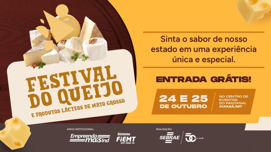 MT:   Cuiabá sediará o 1º Festival do Queijo e Produtos Lácteos de Mato Grosso