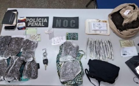 Visitantes são flagradas tentando entrar com entorpecentes em unidades prisionais do Estado