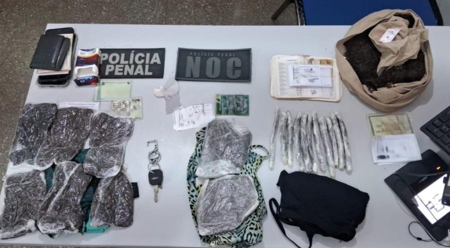 Visitantes são flagradas tentando entrar com entorpecentes em unidades prisionais do Estado