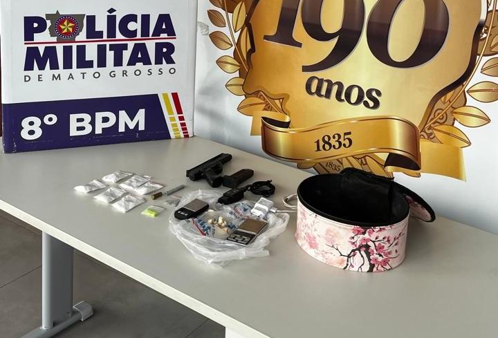 Ação conjunta da PM e Polícia Civil detém três suspeitos por roubo, apreende armas e drogas em Alta Floresta