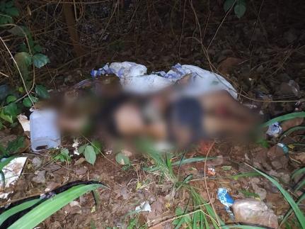 MT:  CORTE PROFUNDO NO ABDÔMEN:  Homem é torturado, morto e decapitado; cabeça estava em cima da barriga