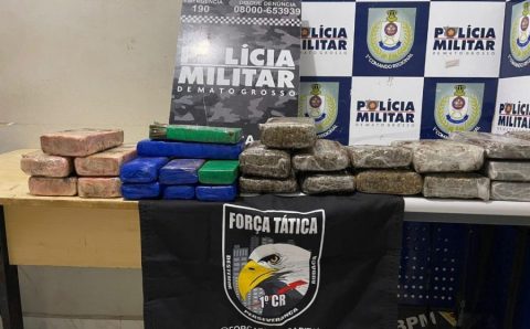Força Tática prende duas mulheres com 28 tabletes de drogas em Cuiabá