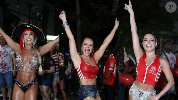 Viviane Araujo de microshort jeans, bumbum de fora de Gkay, e look ousado de Mulher Melão: por dentro do 1º ensaio de rua do Salgueiro para o carnaval 2026
