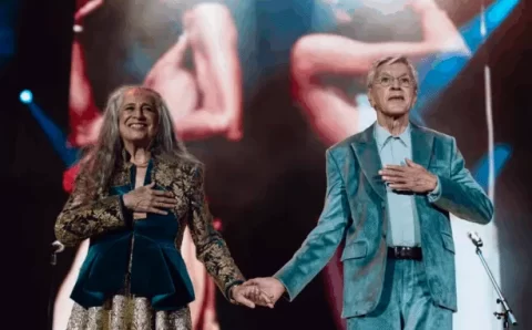Caetano e Bethânia concorrem ao Grammy 2026 com álbum ao vivo