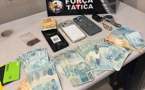 Força Tática apreende R$ 11 mil em espécie e prende homem por estelionato