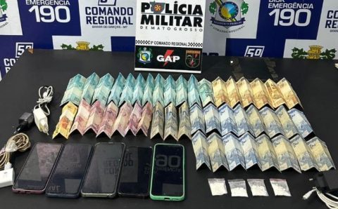 Dois homens são presos pela Polícia Militar por tráfico de drogas em Barra do Garças