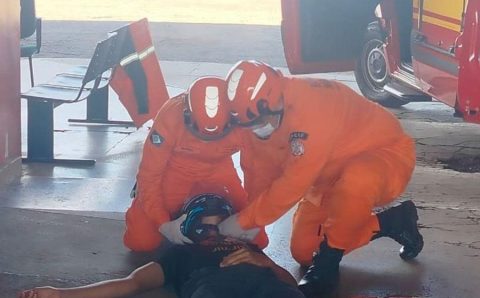 Corpo de Bombeiros promove treinamento de resgate a vítimas de acidentes motociclísticos