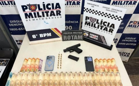 Rotam prende homem por porte ilegal de arma de fogo, apreende pistola e munições