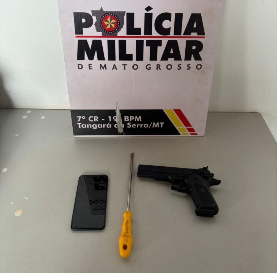 Suspeito de render idosa com simulacro de arma de fogo é preso em flagrante pela Polícia Militar