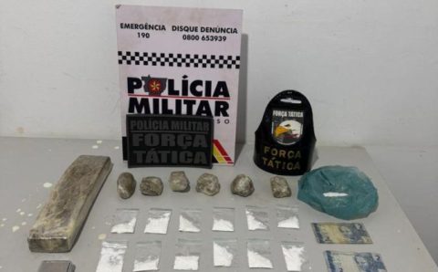 Força Tática prende faccionado com drogas em Tangará da Serra