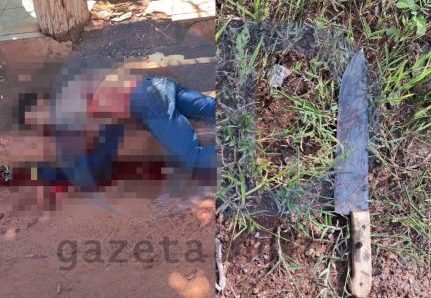 SUSPEITO PRESO EM FLAGRANTE:   Homem é morto a facadas perto de bar em cidade de MT